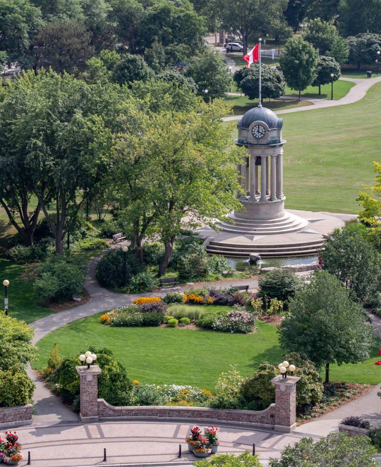 Aerial view of Victoria Park